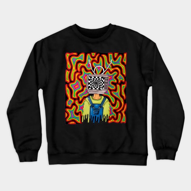 Trippy Crewneck Sweatshirt by Art by Rory 